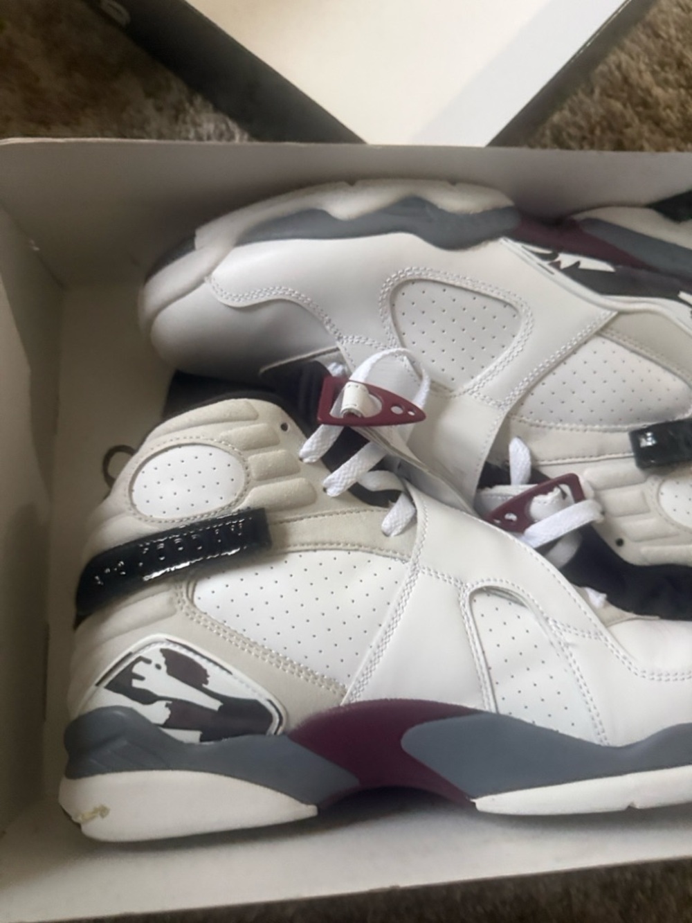 Jordan Box with Red Jumpman and White Lettering
